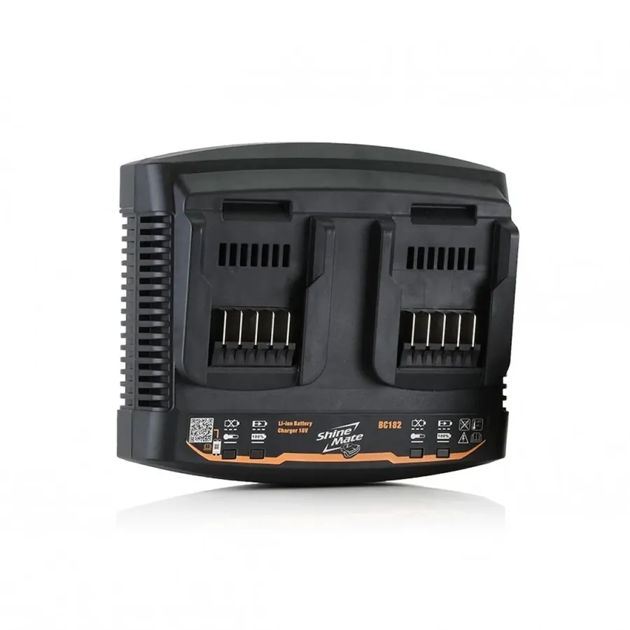 ShineMate BC182 Punjač Za Dve Baterije Brzi 18V DC