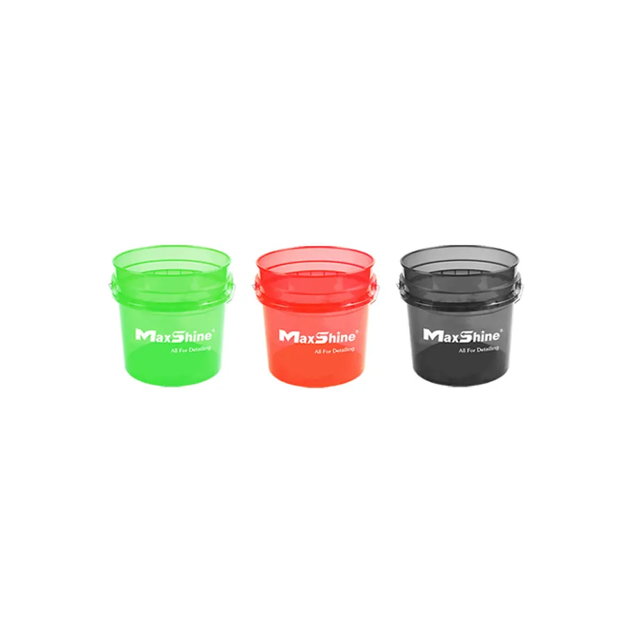 Maxshine Kanta Transparentna 13L Zelena / Siva / Crvena